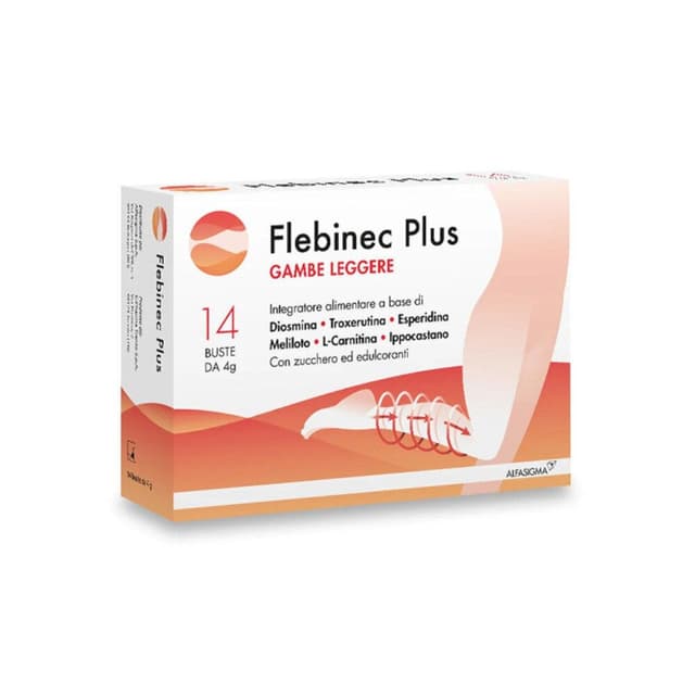 Flebinec Plus – Troxerutina 300 mg + Diosmina – 14 sobres