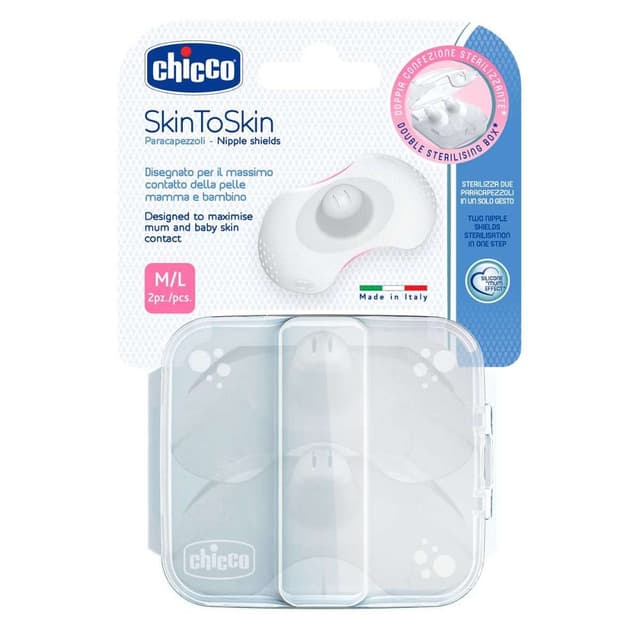 Chicco Paracapezzoli Silicona – Protectores de pezón Large