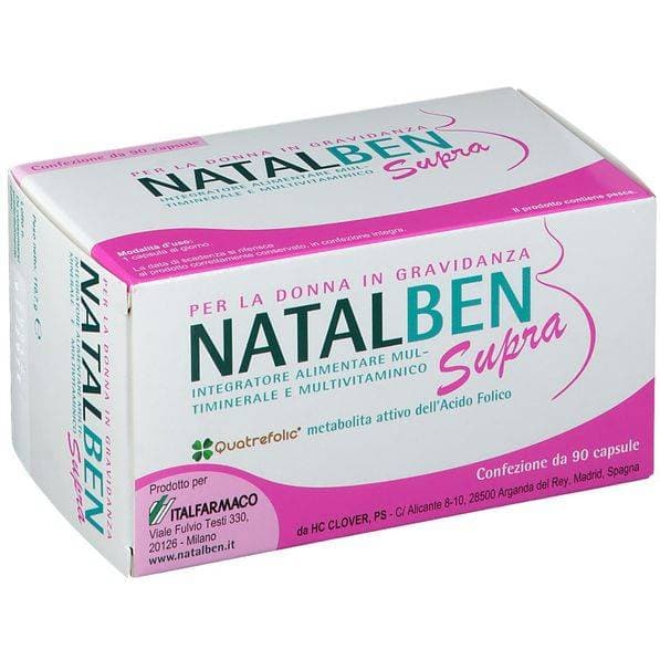 Ácido Fólico + Omega-3 DHA – 90 cápsulas blandas | Natalben Supra