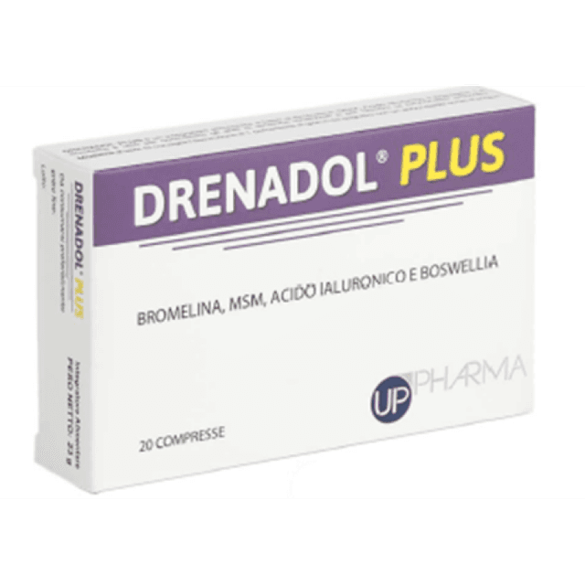 Bromelina 300 mg + Boswellia (incienso) – 20 comprimidos | Drenadol Plus