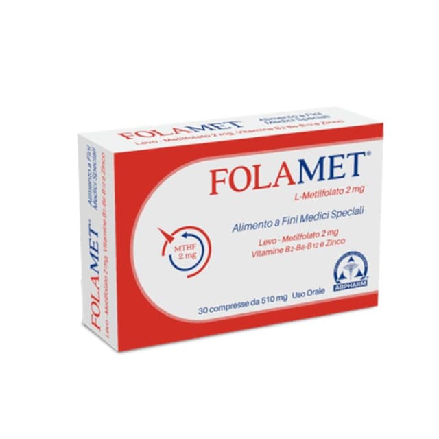 FOLAMET Ácido Fólico – 30 comprimidos de 500 mg