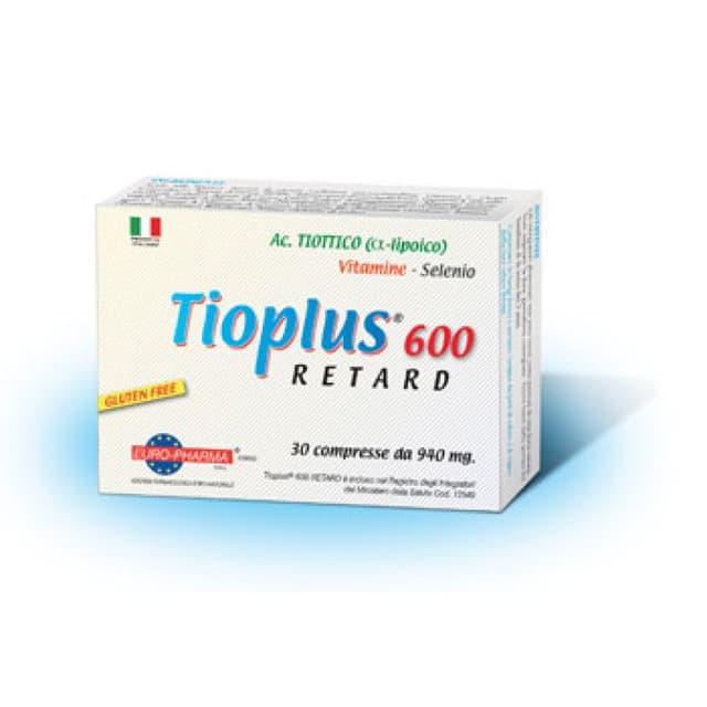 Ácido Alfa-Lipoico – 30 comprimidos | Tioplus 600 Retard