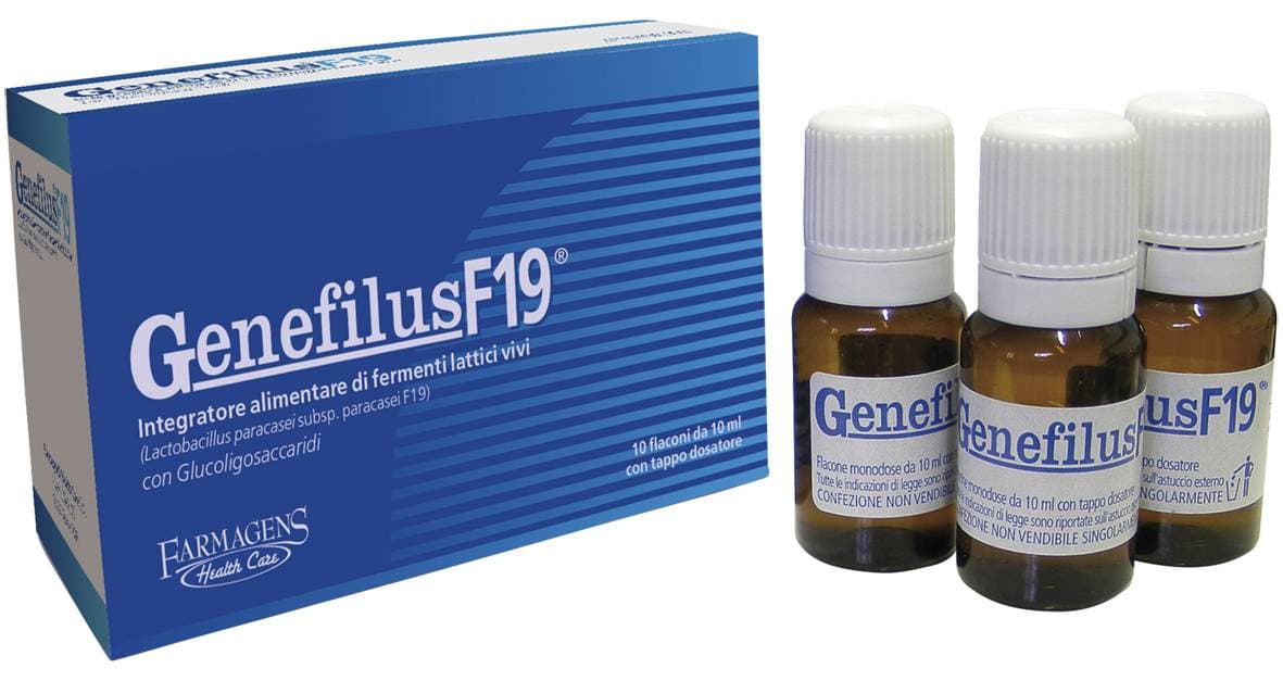 Genefilus F19 Probióticos – 10 ampollas de 10 ml