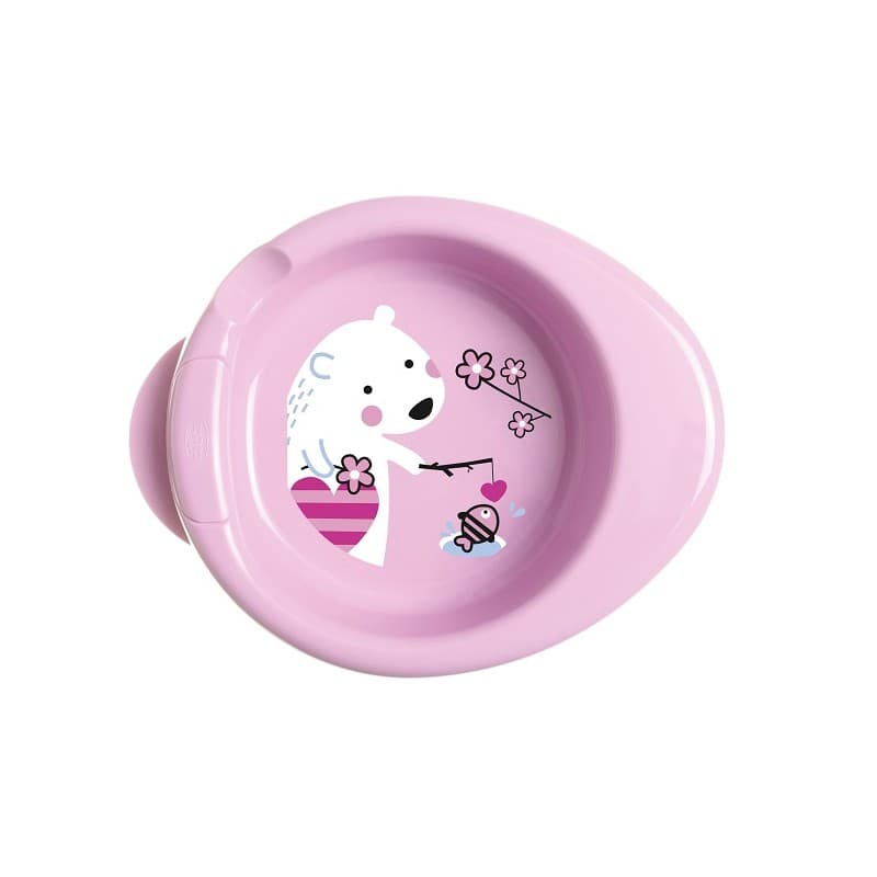 Chicco Plato Térmico para Bebés 6M+ rosa – Plato infantil con cámara de agua