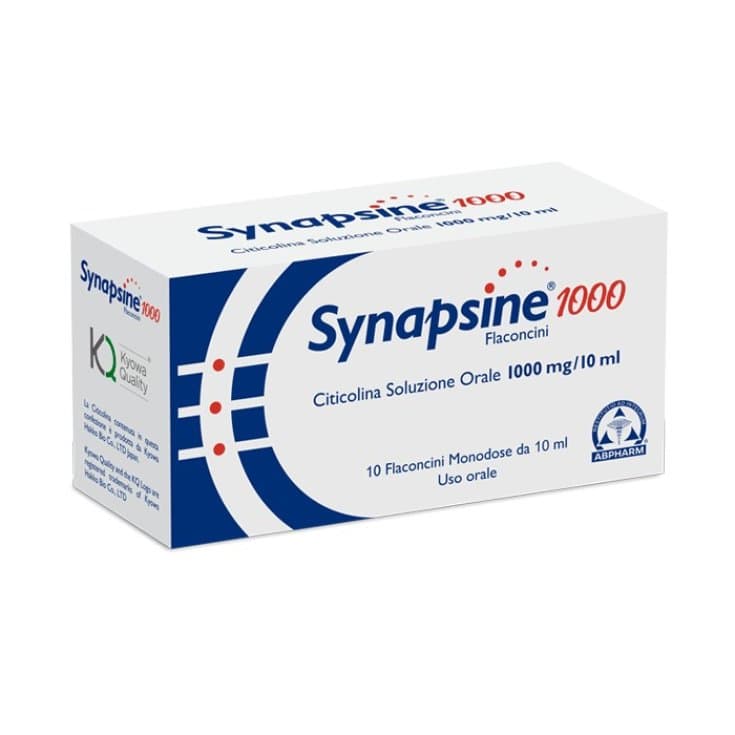 Synapsine 1000 Colina 500 mg + Vitamina B5 – 10 frasquitos de 10 ml