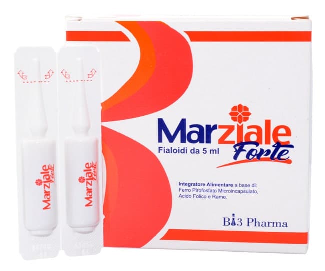 Marziale Forte – 20 ampollas bebibles de 5 ml con hierro