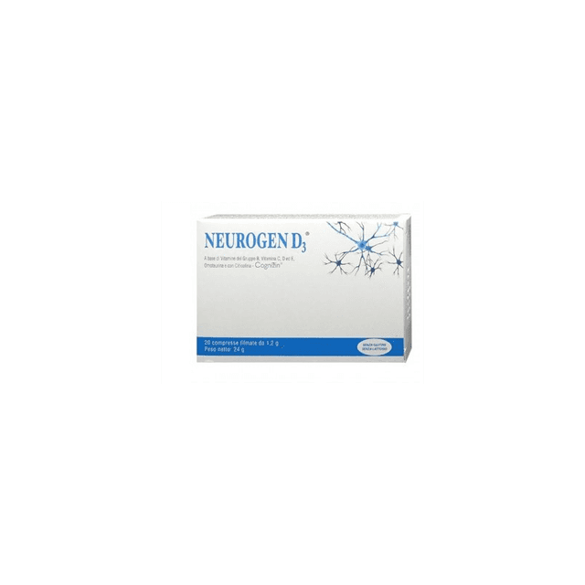 Neurogen D3 Vitamina D3 + Calcio – 20 comprimidos