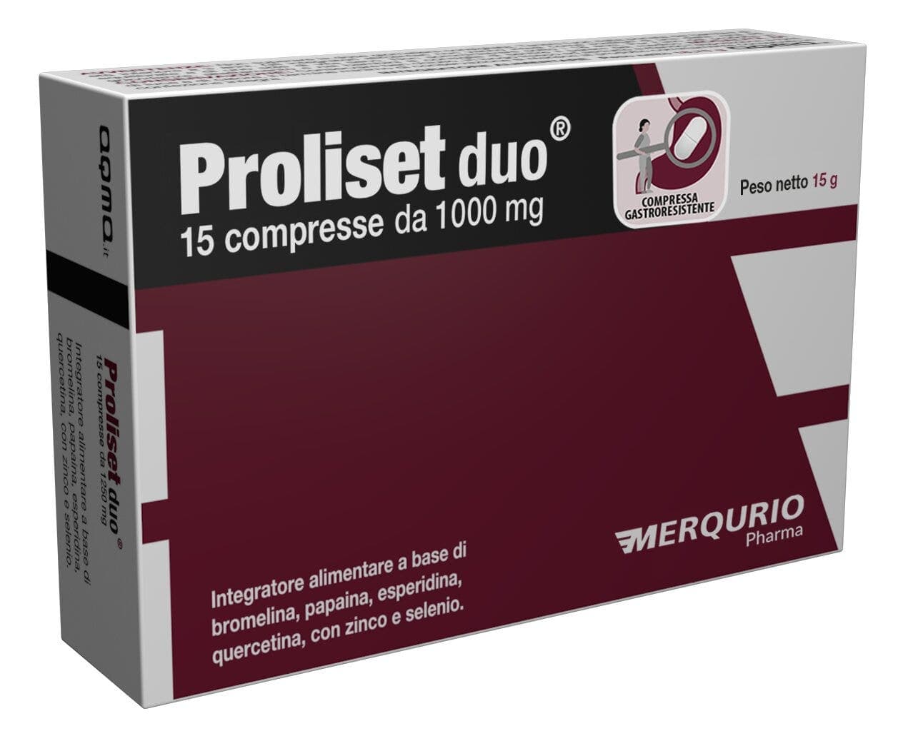 Bromelina + Zinc – 15 comprimidos | Proliset Duo