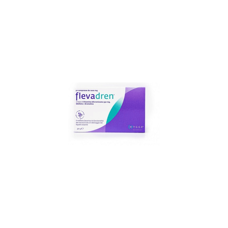 Diosmina 550 mg + Bromelina – 30 comprimidos | Flevadren
