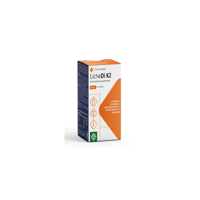 Lichedi K2 Vitamina D3 + K2 + Calcio – 60 cápsulas