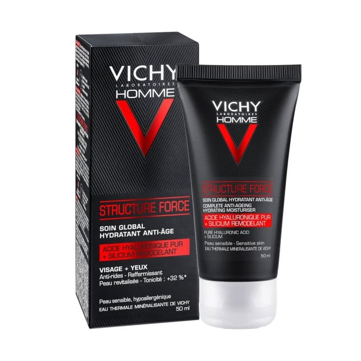 Vichy Homme Anti-Age Structure – Crema facial reafirmante para hombre – 50 ml