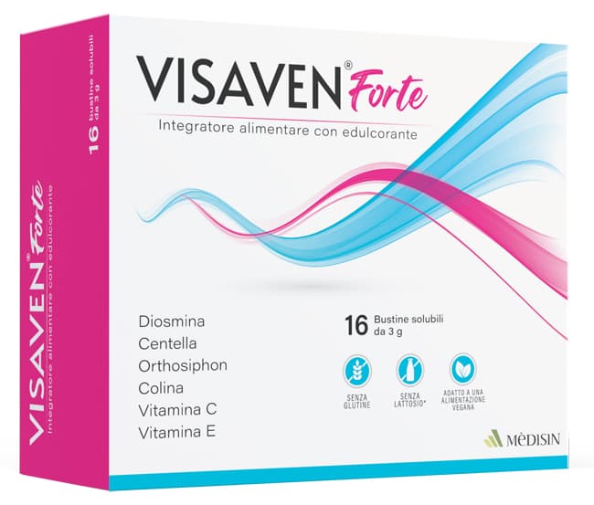 Diosmina 500 mg + Colina – 16 sobres solubles | Visaven Forte