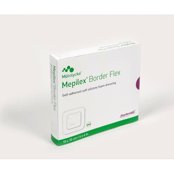 Mepilex Border Flex 10x10 cm – 5 unidades