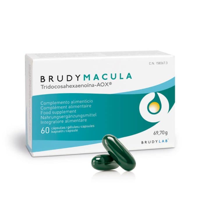 BrudyMacula – 60 cápsulas con DHA, luteína y zeaxantina
