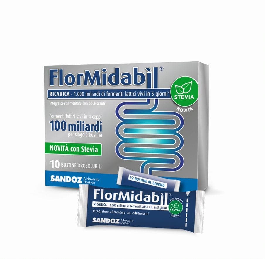 Probióticos con bacterias lácticas – sobres con estevia | Flormidabil Ricarica