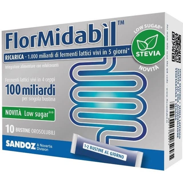Probióticos con bacterias lácticas – sobres con estevia | Flormidabil Ricarica