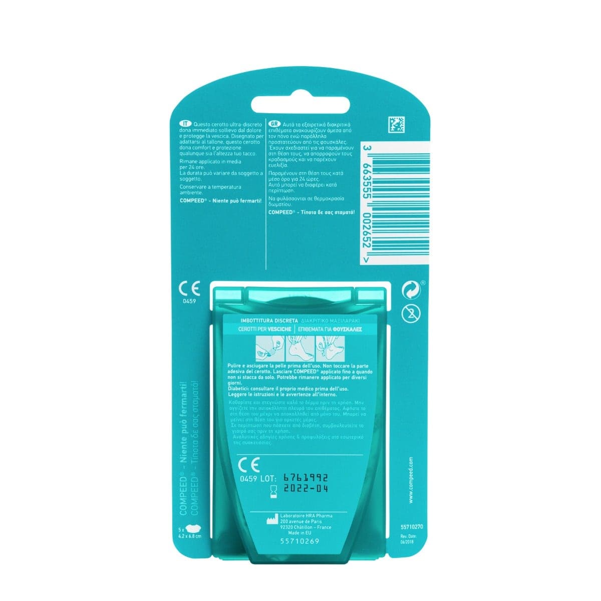 COMPEED Apósitos para Ampollas en el Talón – 5 unidades