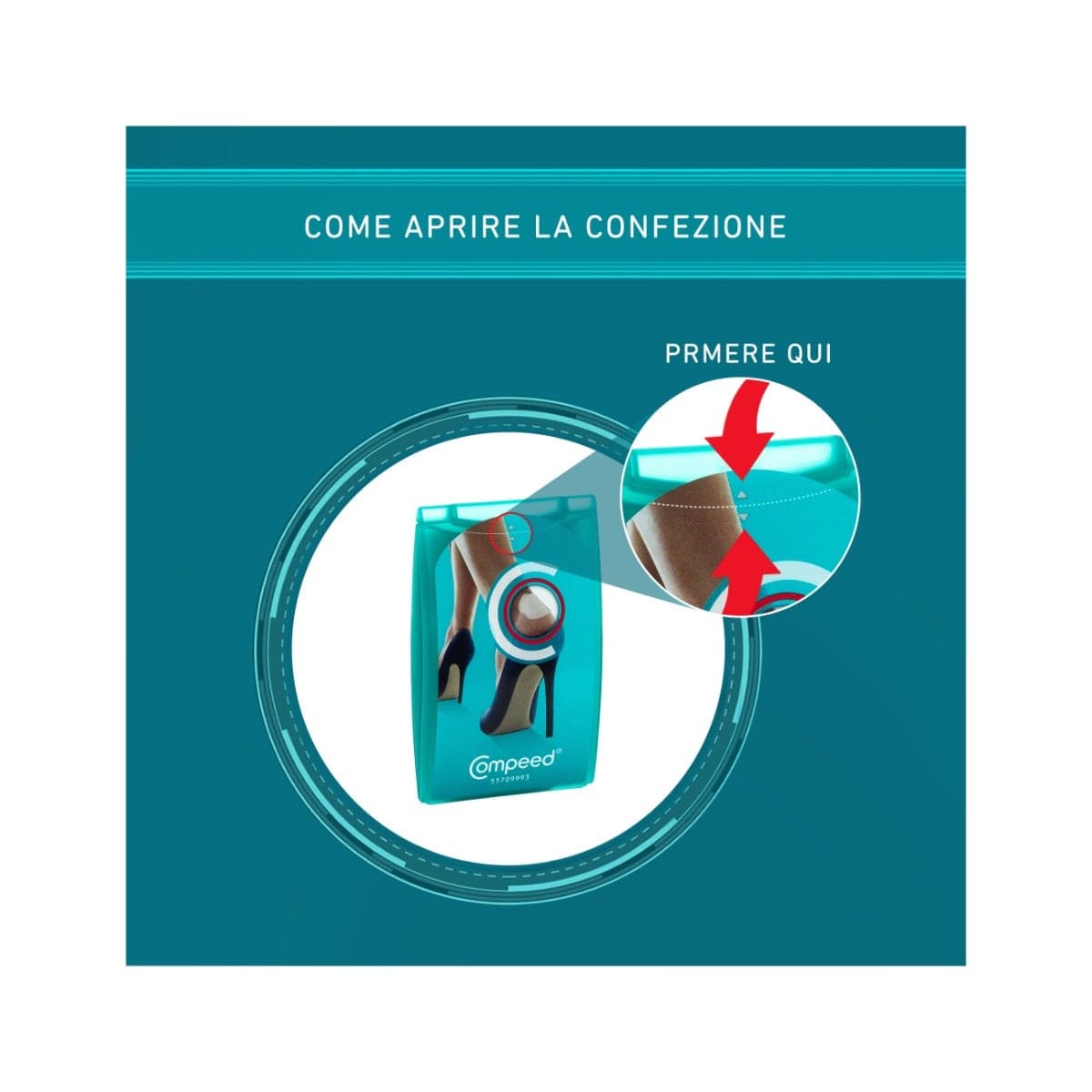 COMPEED Apósitos para Ampollas en el Talón – 5 unidades
