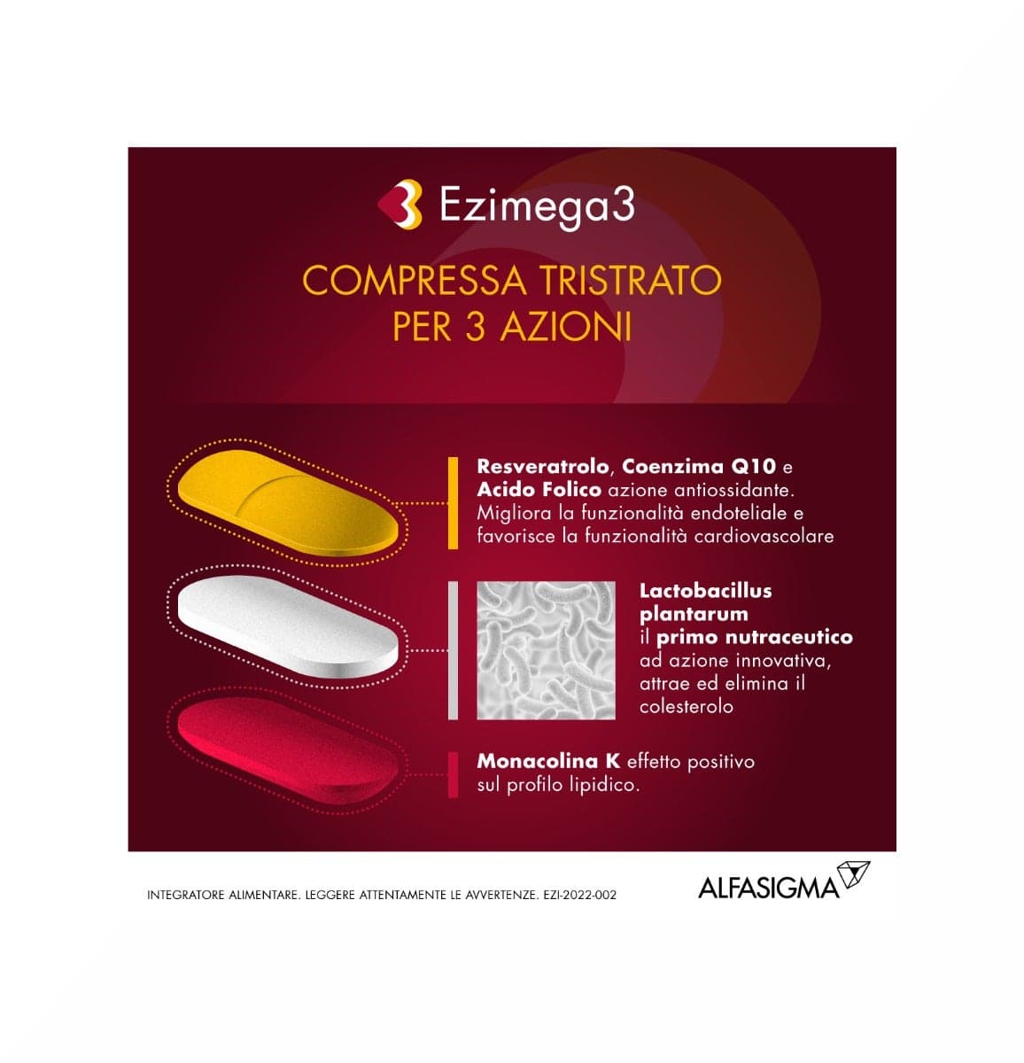 Arroz de levadura roja + Coenzima Q10 – 20 comprimidos | Ezimega 3