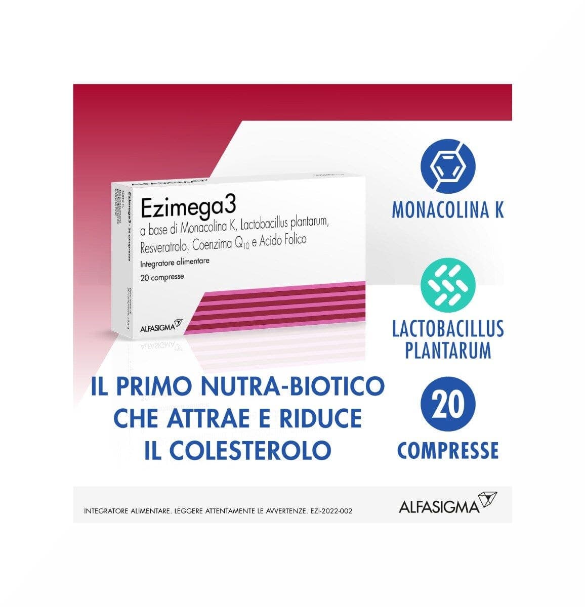 Arroz de levadura roja + Coenzima Q10 – 20 comprimidos | Ezimega 3