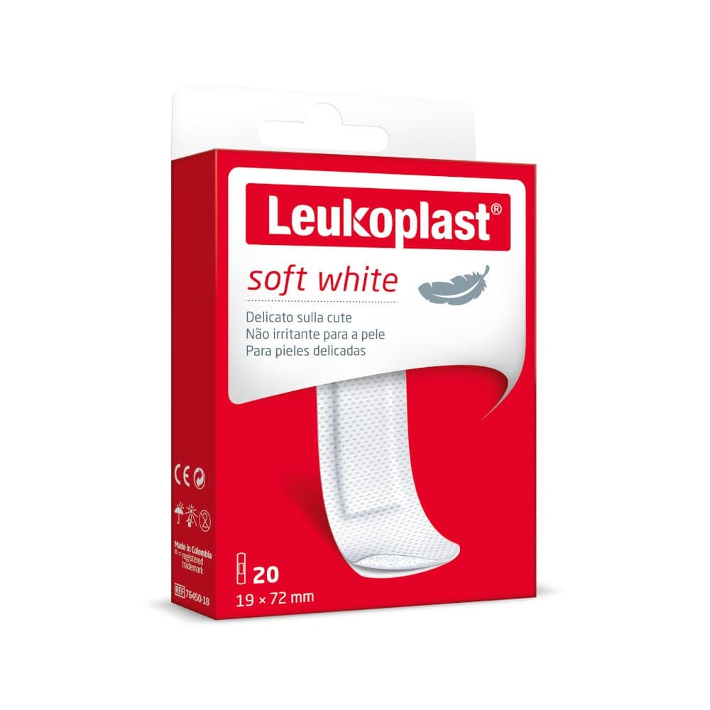 Leukoplast Soft White – 20 apósitos 72×19 mm