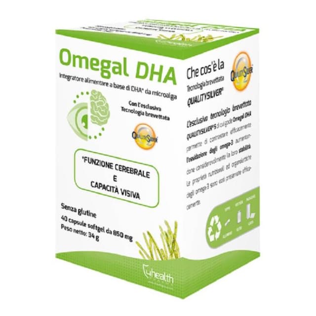 Omega-3 DHA – 40 cápsulas blandas | OmegaL DHA Complemento alimenticio
