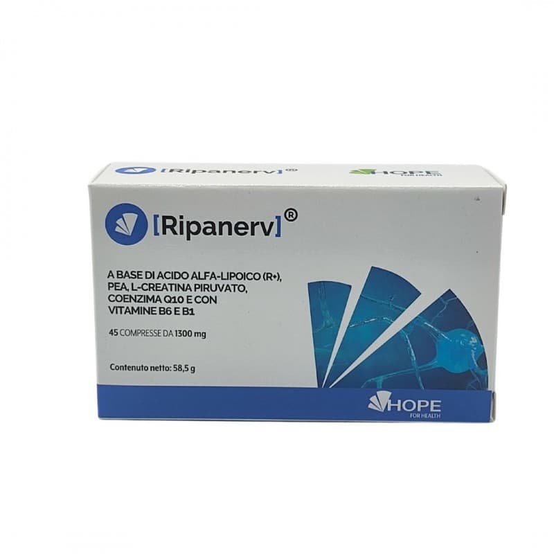 Acetil-L-Carnitina + Ácido Alfa-Lipoico + PEA – 45 comprimidos | Ripanerv