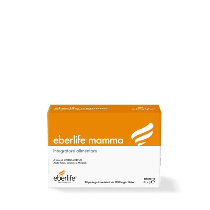 Omega-3 DHA + Complejo de Vitamina B – 30 cápsulas blandas | Eberlife Mamma