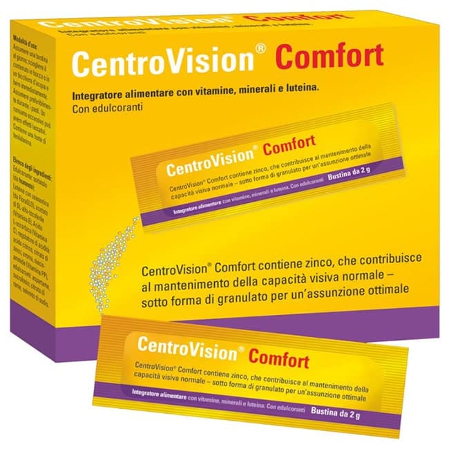 Centrovision Comfort – Lutein + Vitaminas y Minerales – 84 sobres
