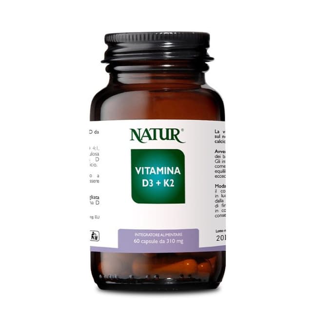 Vitamina D3+K2 Natur – 60 cápsulas