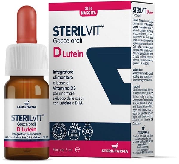 Sterilvit D Lutein 150 µg DHA – 5 ml gotas