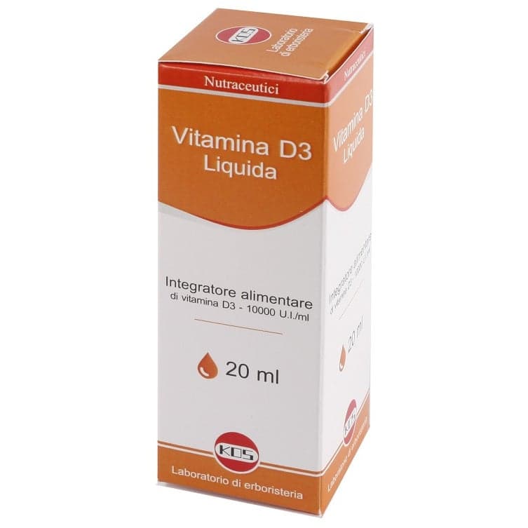 Vitamin D 2 mg Líquido – 20 ml, 10.000 UI | Kos