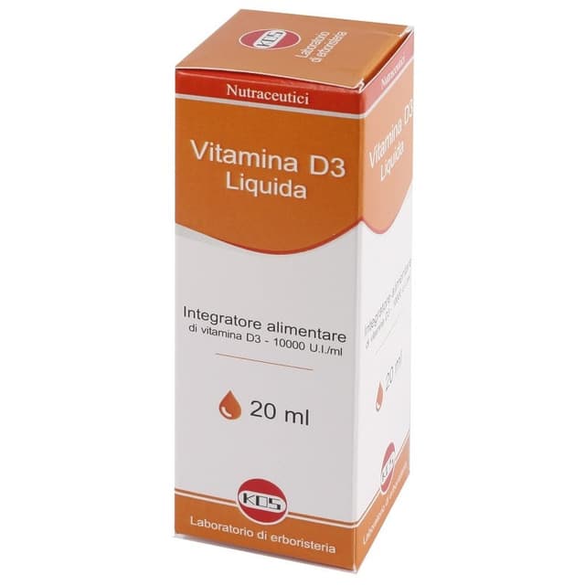 Vitamin D 2 mg Líquido – 20 ml, 10.000 UI | Kos
