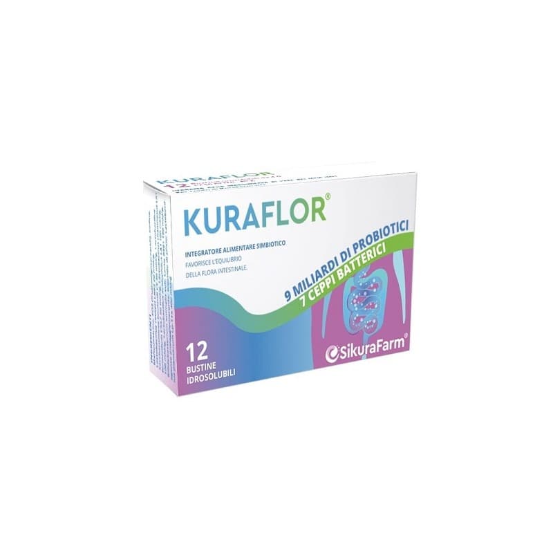 Inulina 1,5 g + Probióticos con bacterias del ácido láctico – 12 sobres | Kuraflor