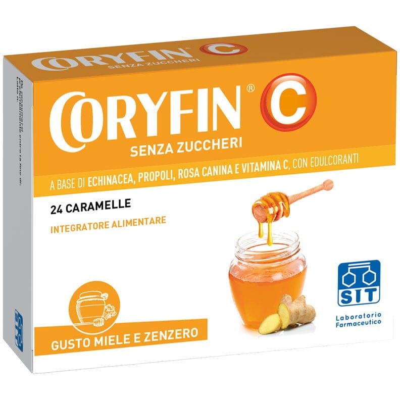 Coryfin C Caramelos – Miel y Jengibre, sin azúcar
