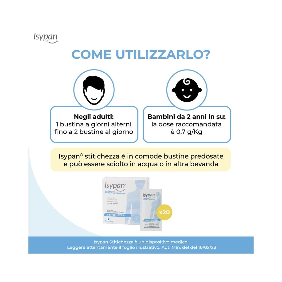 Isypan Intestinal – 20 sobres para el intestino