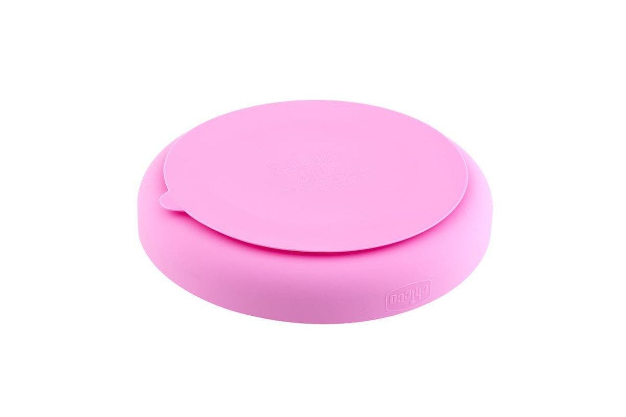 Chicco Plato de Silicona con Ventosa para Bebés – Plato infantil antideslizante