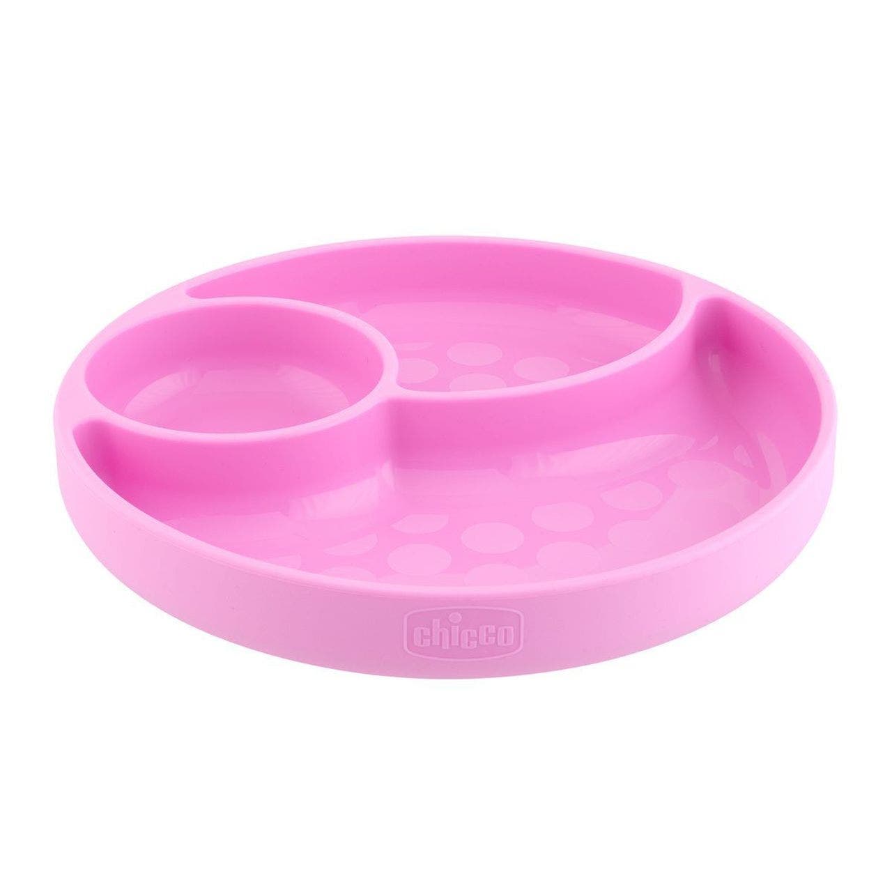 Chicco Plato de Silicona con Ventosa para Bebés – Plato infantil antideslizante