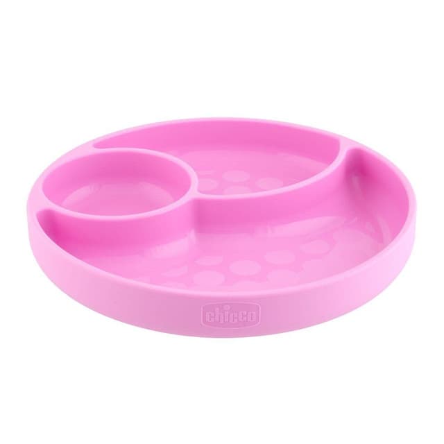 Chicco Plato de Silicona con Ventosa para Bebés – Plato infantil antideslizante
