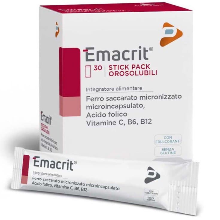 Hierro – 30 sticks | Emacrit Orosolubile