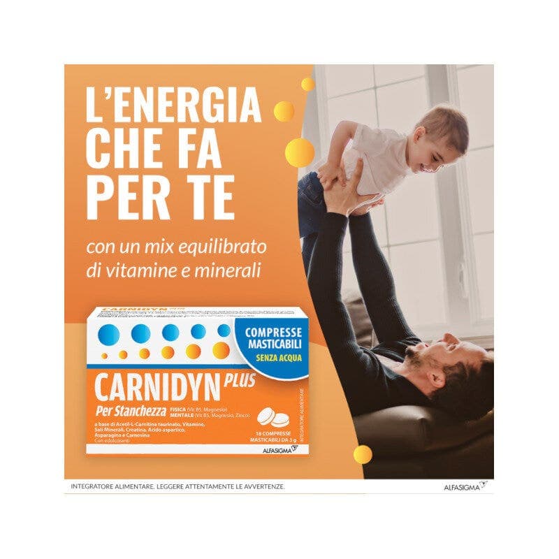Magnesio 100 mg + Acetil-L-Carnitina – 18 comprimidos masticables | Carnidyn Plus