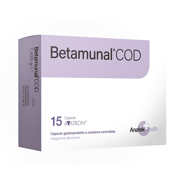 Beta-Glucano + Vitamina D3 – 15 cápsulas | Betamunal COD