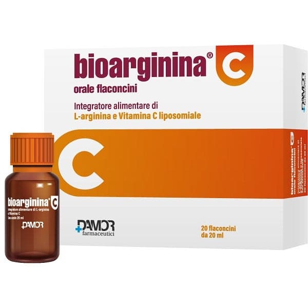 L-Arginina + Vitamina C – 20 viales | Bioarginina C Orale