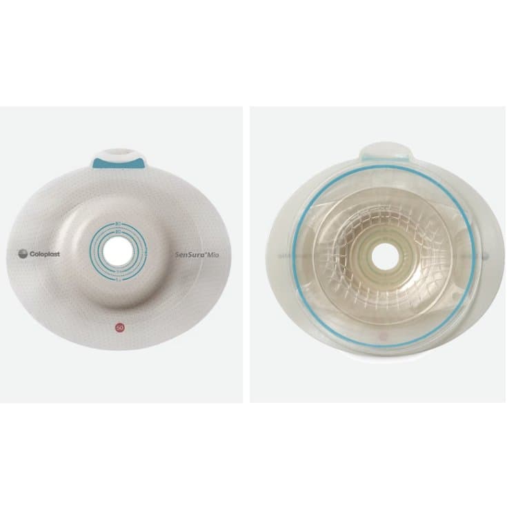 Placa base Flex convexa 15–40 mm, acoplamiento 50 mm – Sistema de estomía