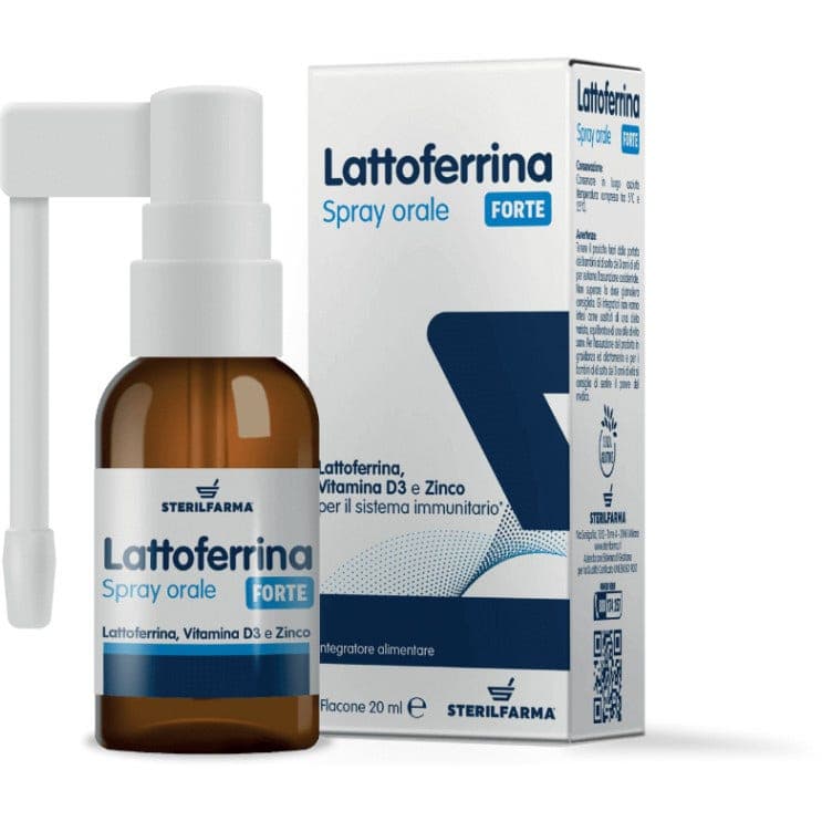 Lattoferrina Forte Spray Oral Sterilfarma – Lactoferrina 119 mg + Zinc