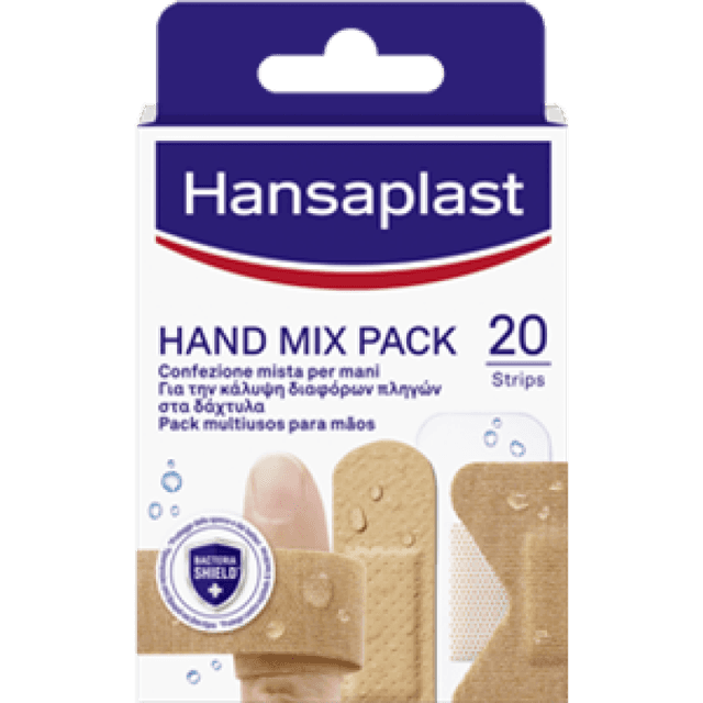 Hansaplast Hand Mix Pack – Set de tiritas para manos y dedos