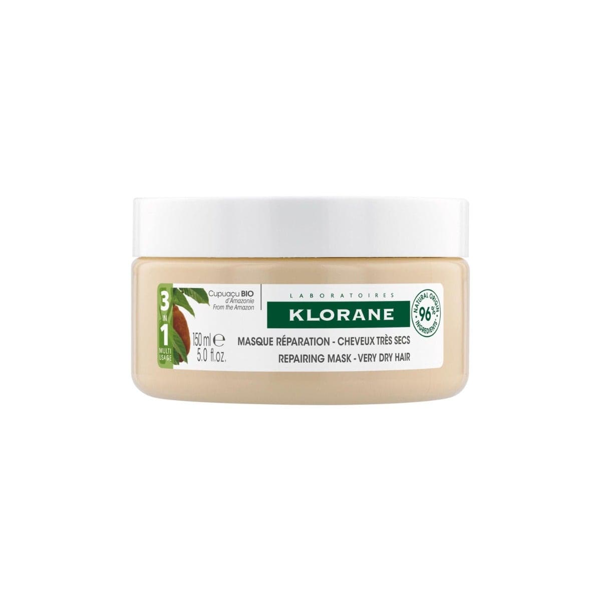 Klorane Mascarilla con manteca de cupuaçu – Para cabello seco