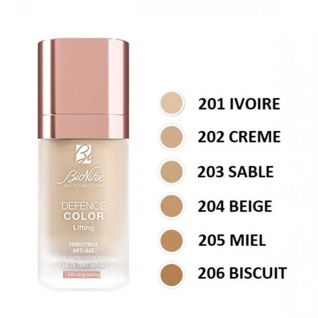 BioNike Defence Color Fond Lifting 202 – Base de maquillaje fluida 30 ml