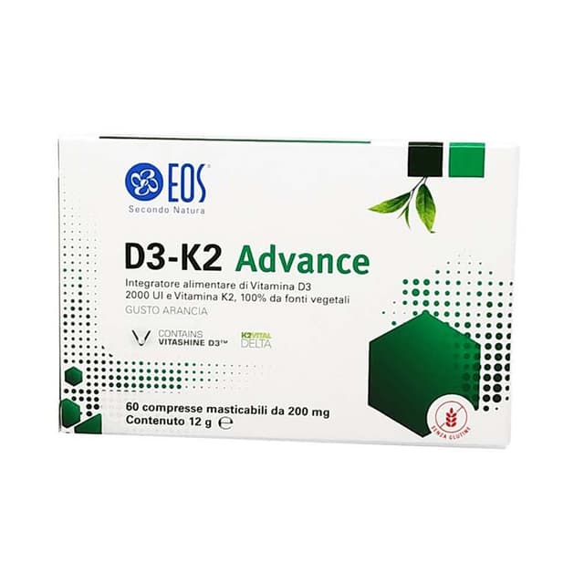 Vitamina D3 + Vitamina K2 – 60 comprimidos | EOS D3 K2 ADVANCE