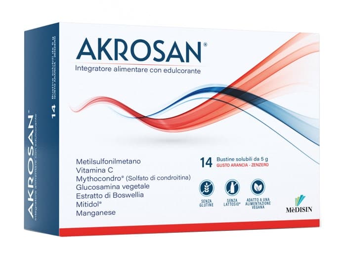 Akrosan Vitamina C + Glucosamina – 14 sobres